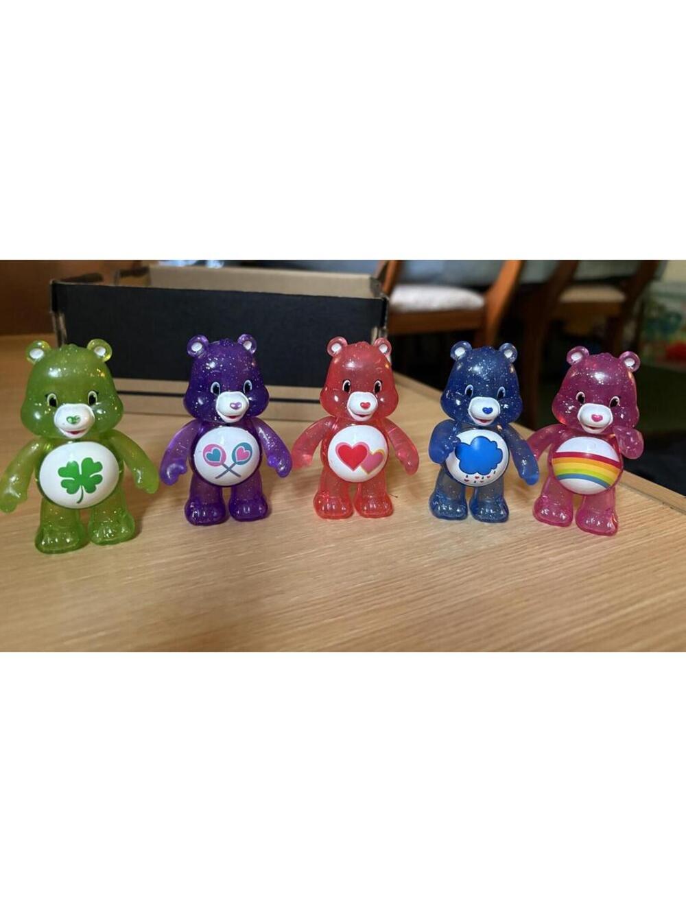 Just Play Care Bears Glitter Fun Figures Lot of 5